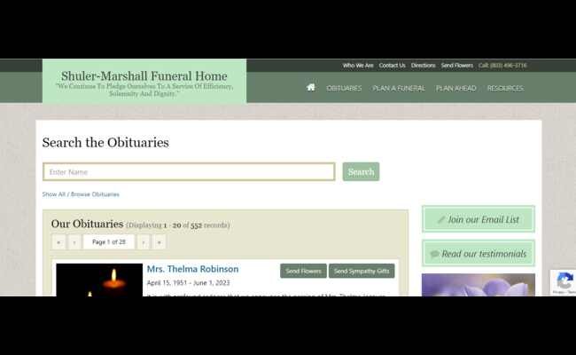 Shuler-Marshall Funeral Home Obituaries 2023 Best Info