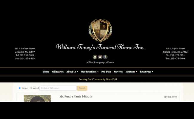 William Toney Funeral Home Obituaries 2023 Best Info